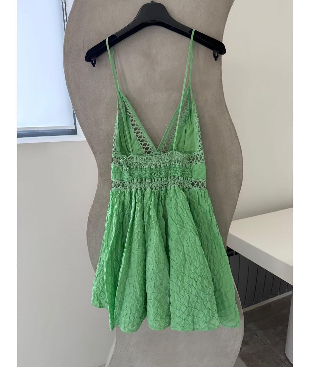 CHARO RUIZ Зеленый хлопковый сарафан, фото 5