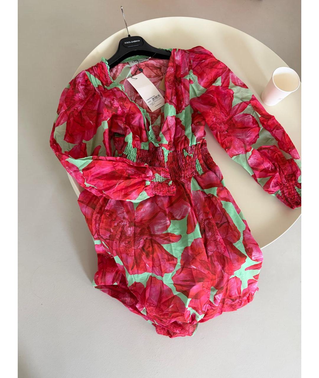 CHARO RUIZ Мульти хлопковое коктейльное платье, фото 5