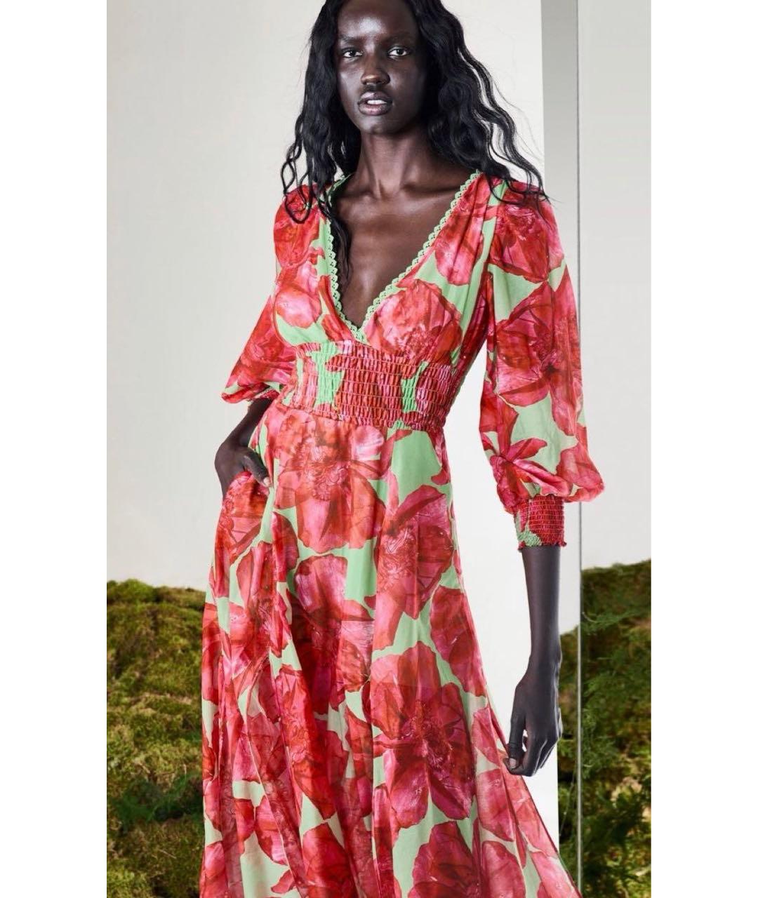 CHARO RUIZ Мульти хлопковое коктейльное платье, фото 2