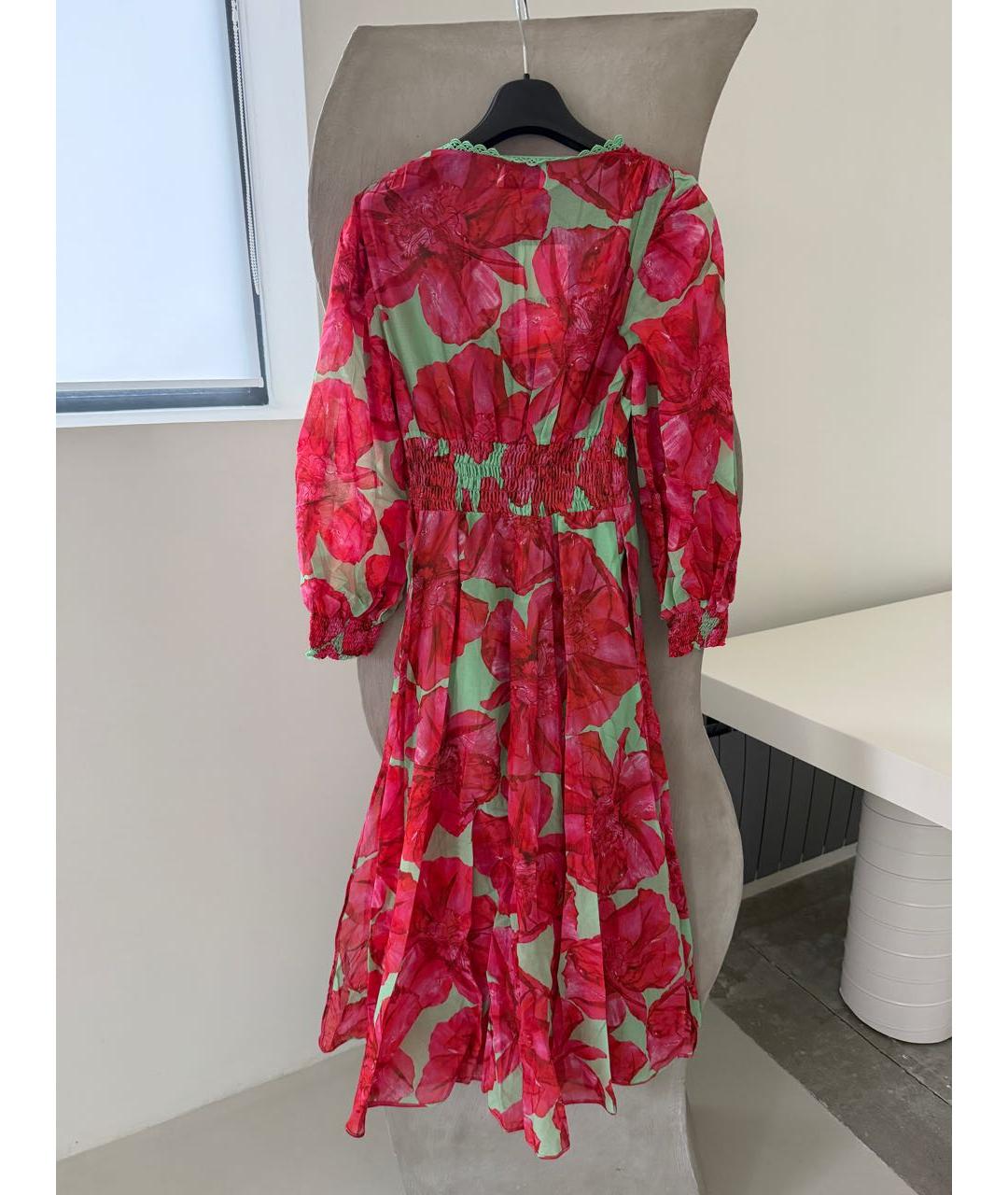 CHARO RUIZ Мульти хлопковое коктейльное платье, фото 4