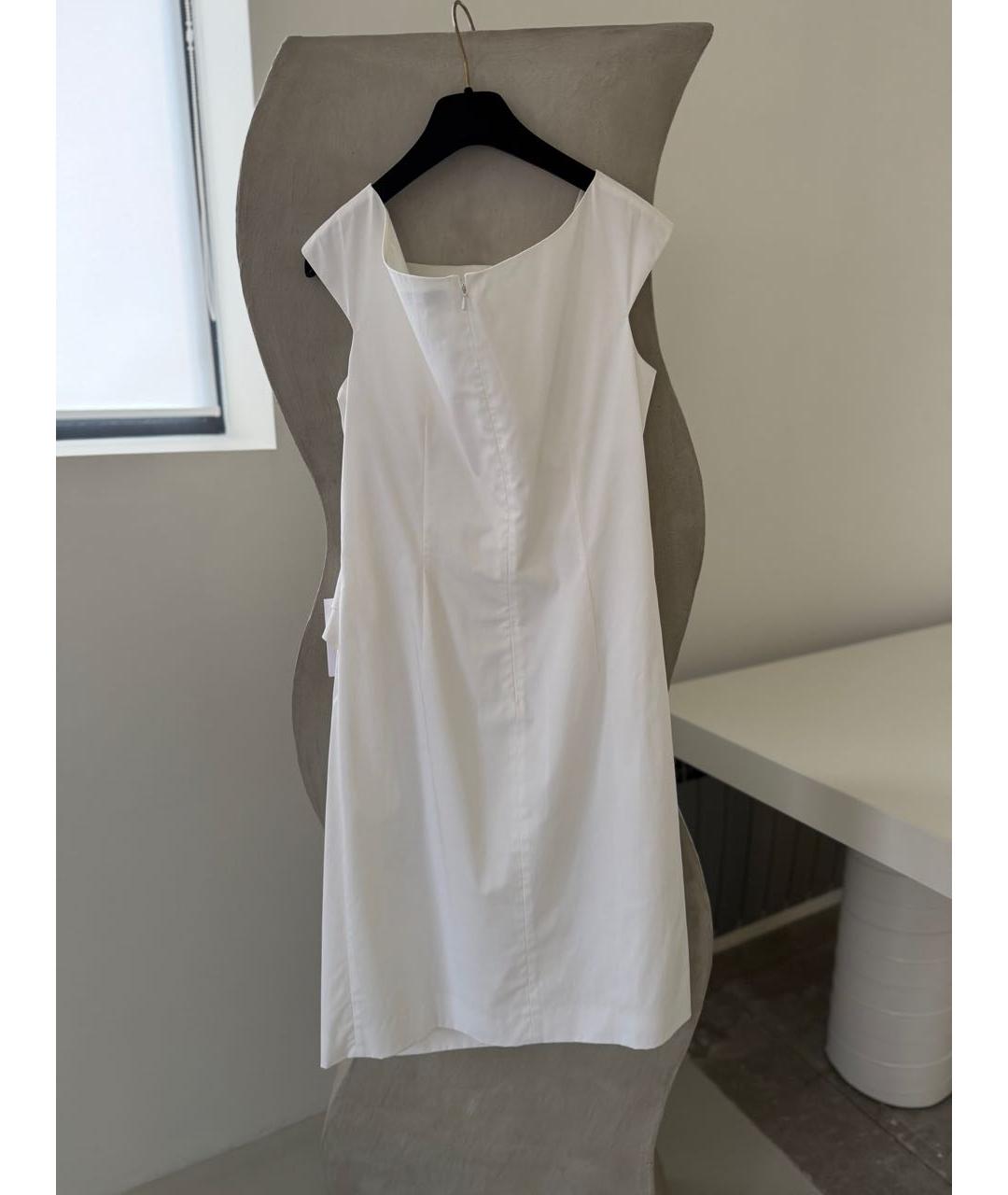CHRISTIAN DIOR Белое хлопковое повседневное платье, фото 3
