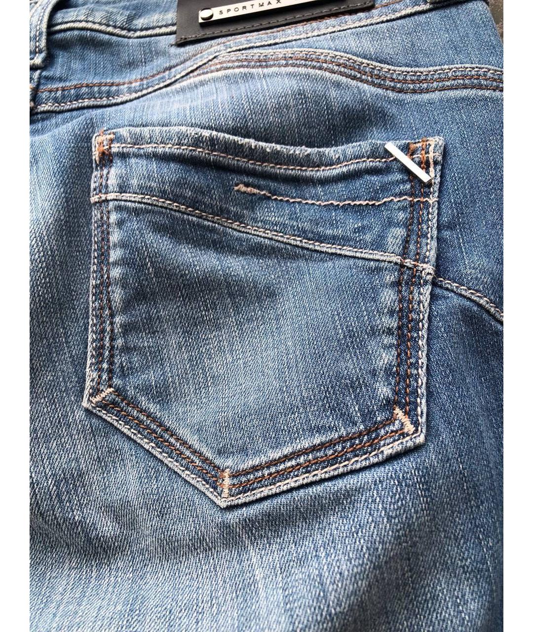 SPORT MAX CODE Хлопко-эластановые джинсы клеш, фото 8