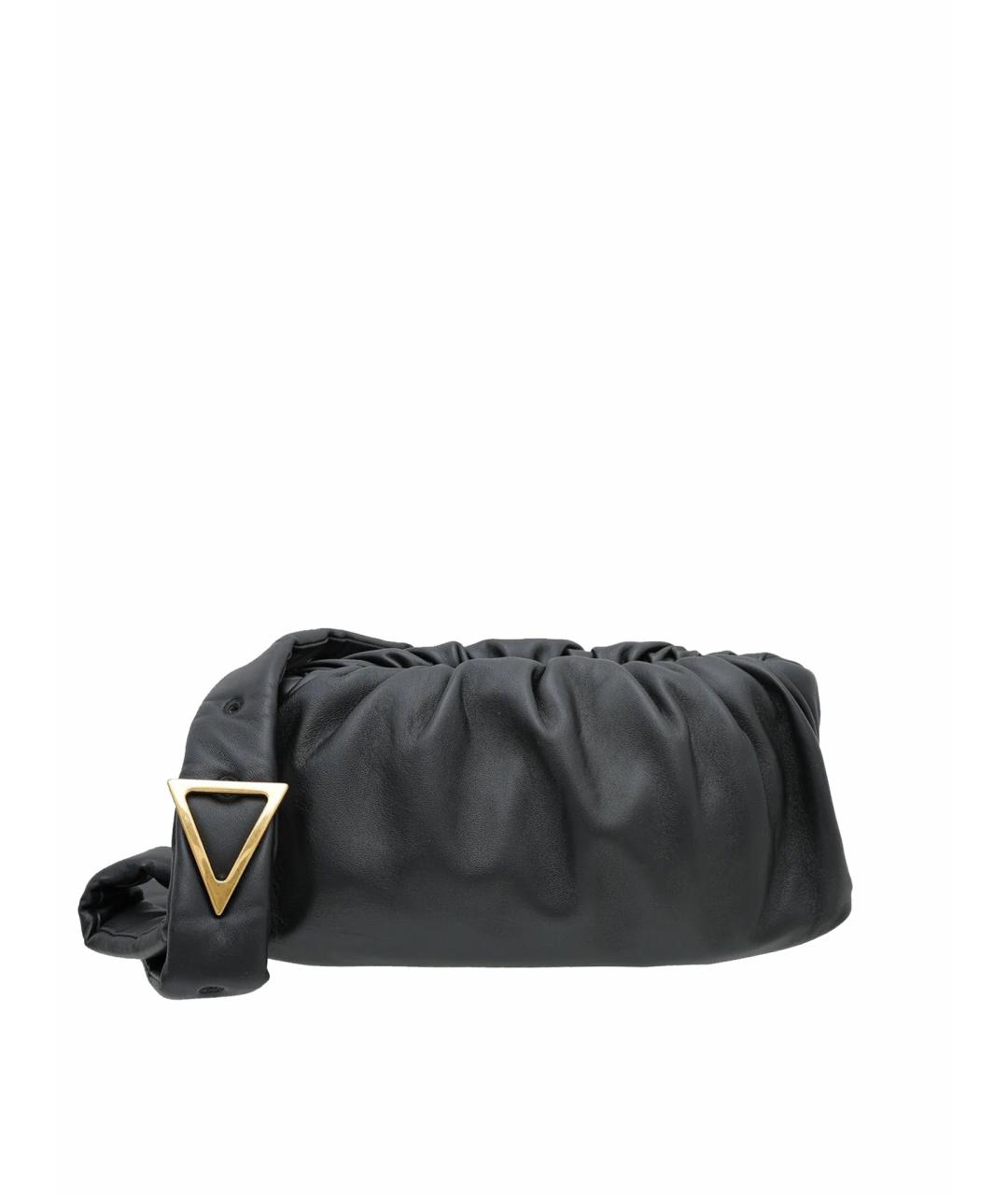 BOTTEGA VENETA Черная кожаная сумка через плечо, фото 1