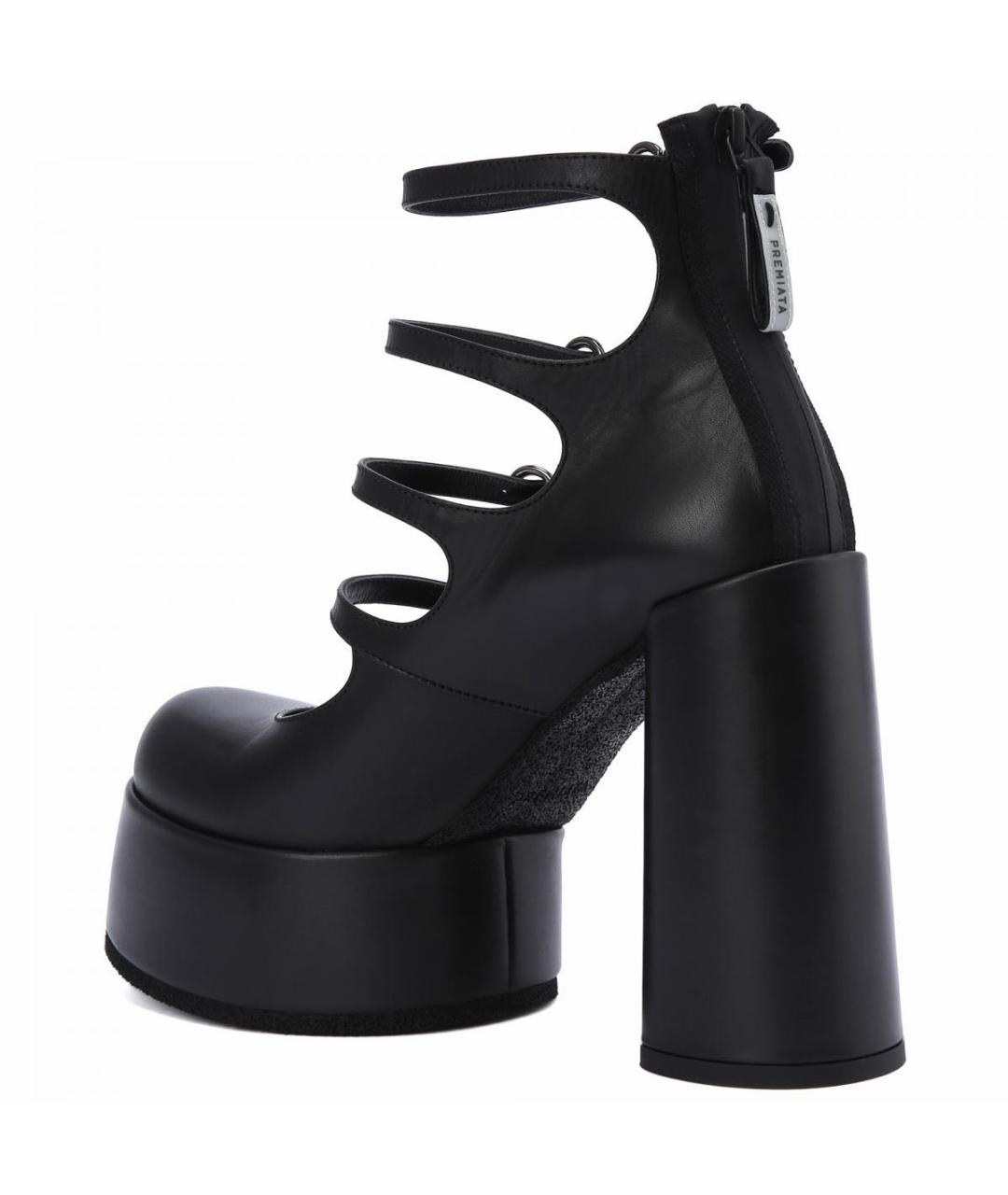 PREMIATA Черные кожаные туфли, фото 4