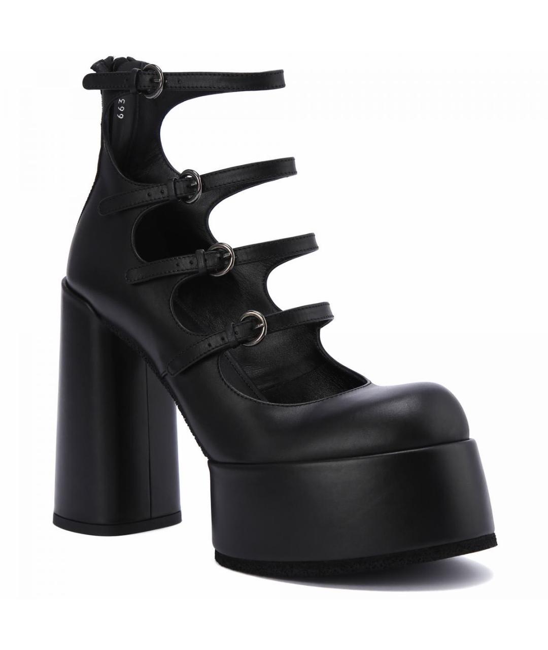 PREMIATA Черные кожаные туфли, фото 5