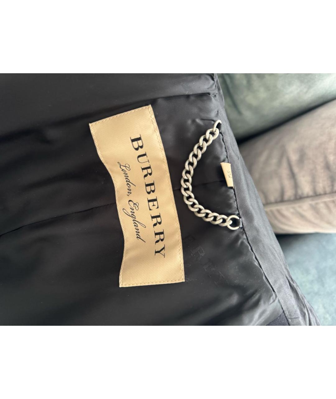 BURBERRY Черный шерстяной жакет/пиджак, фото 4