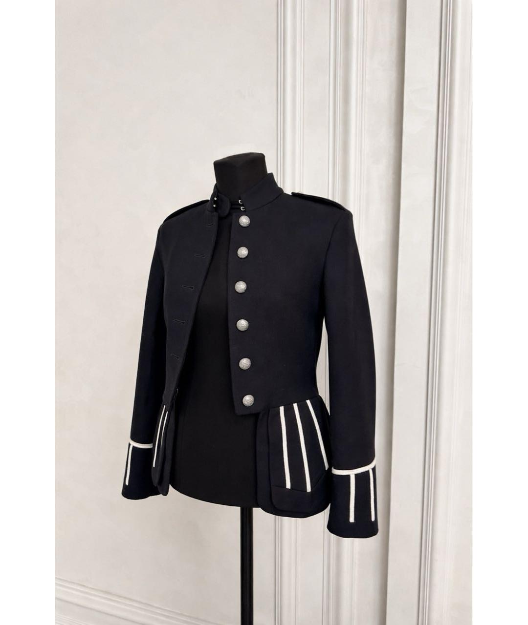 BURBERRY Черный шерстяной жакет/пиджак, фото 2