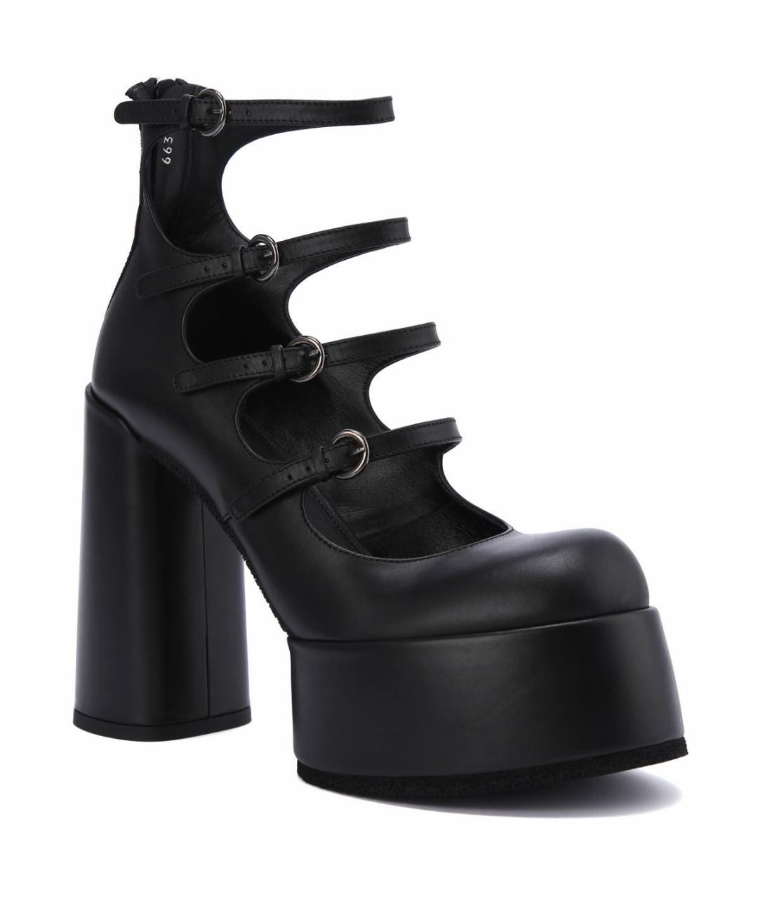 PREMIATA Черные кожаные туфли, фото 5