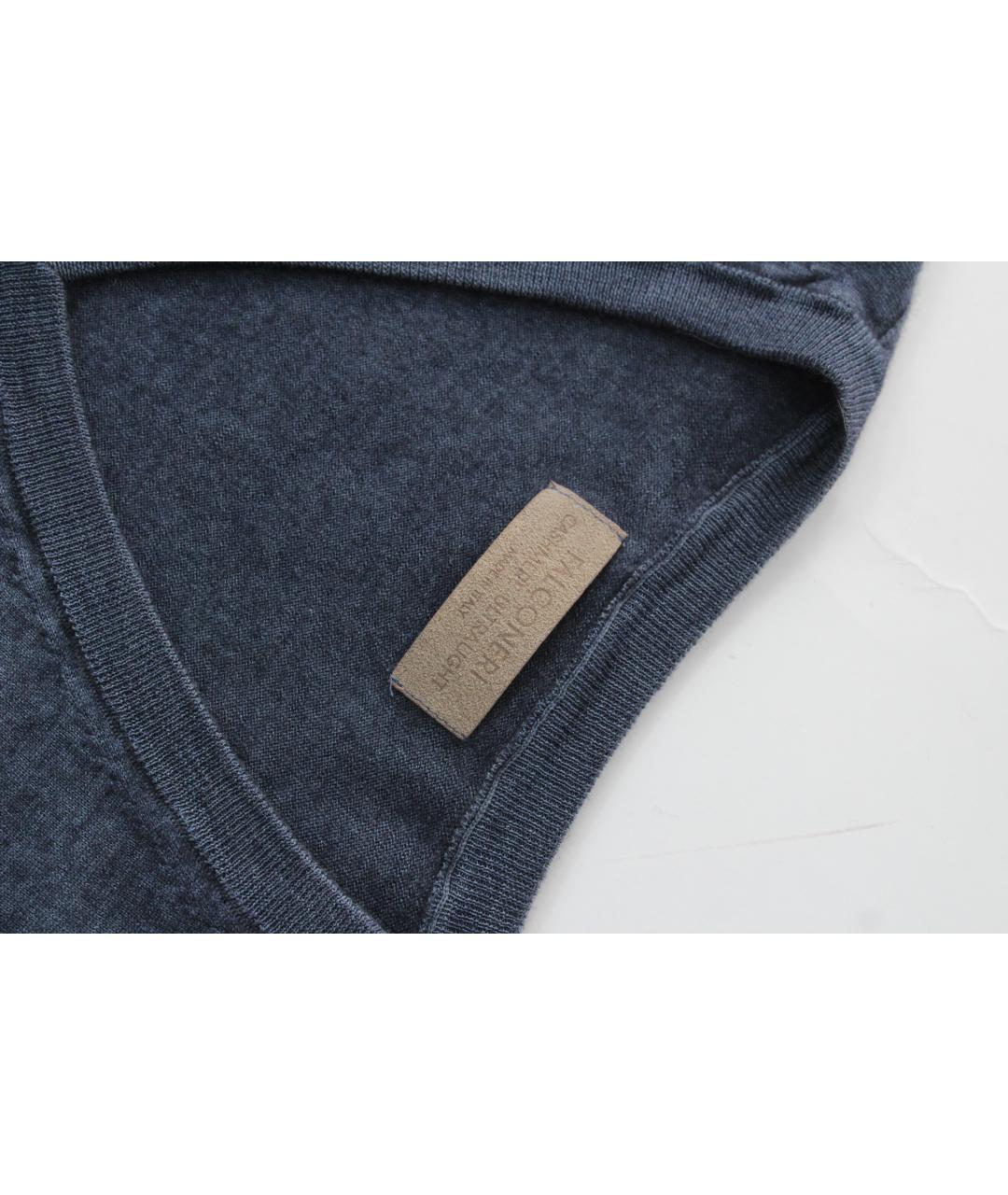 FALCONERI Синий кашемировый джемпер / свитер, фото 7