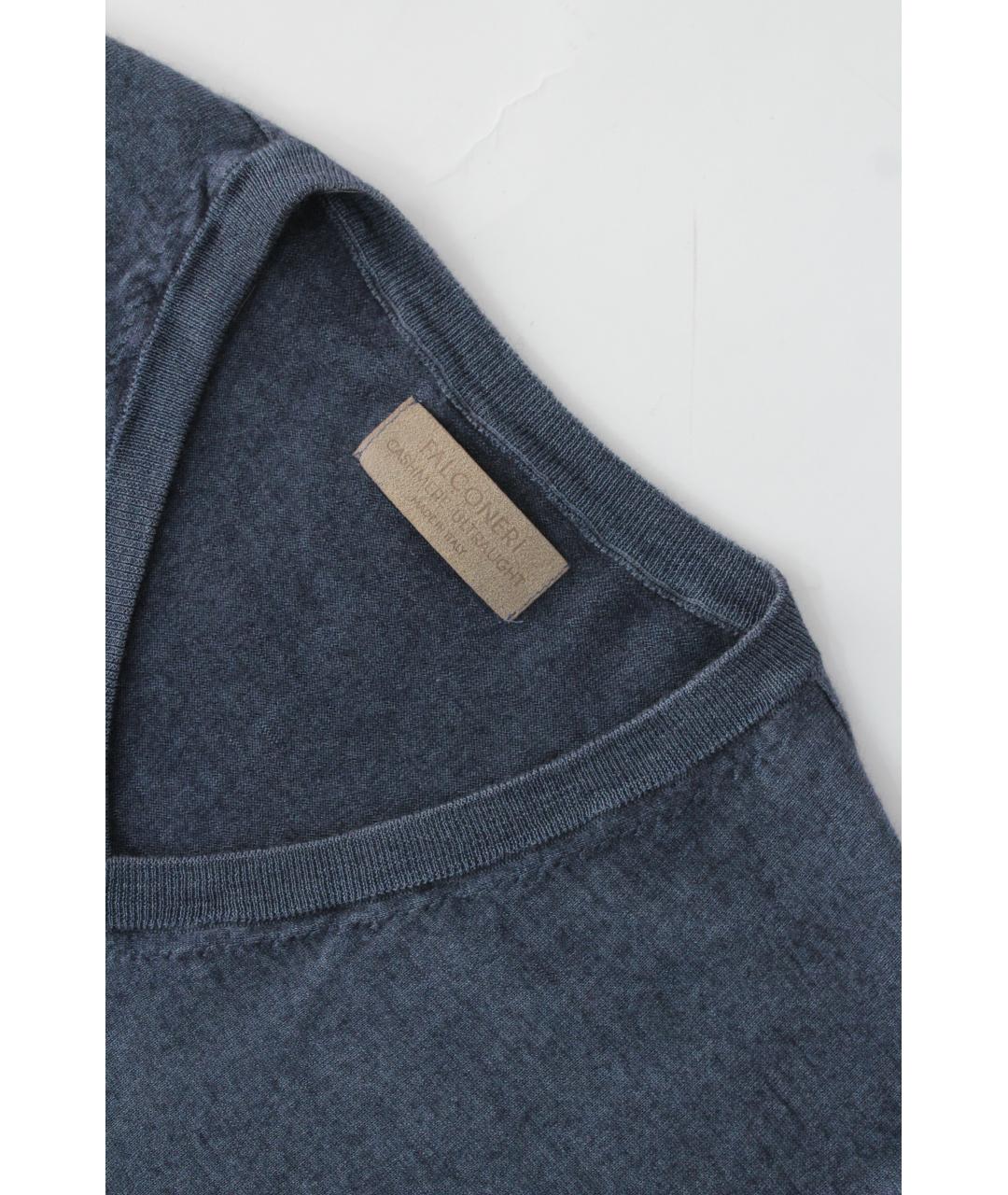 FALCONERI Синий кашемировый джемпер / свитер, фото 6