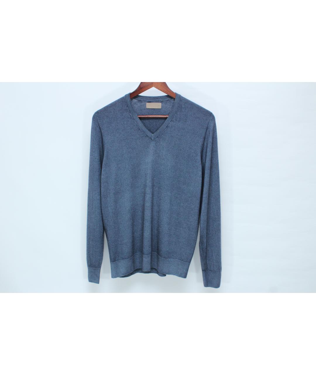 FALCONERI Синий кашемировый джемпер / свитер, фото 3