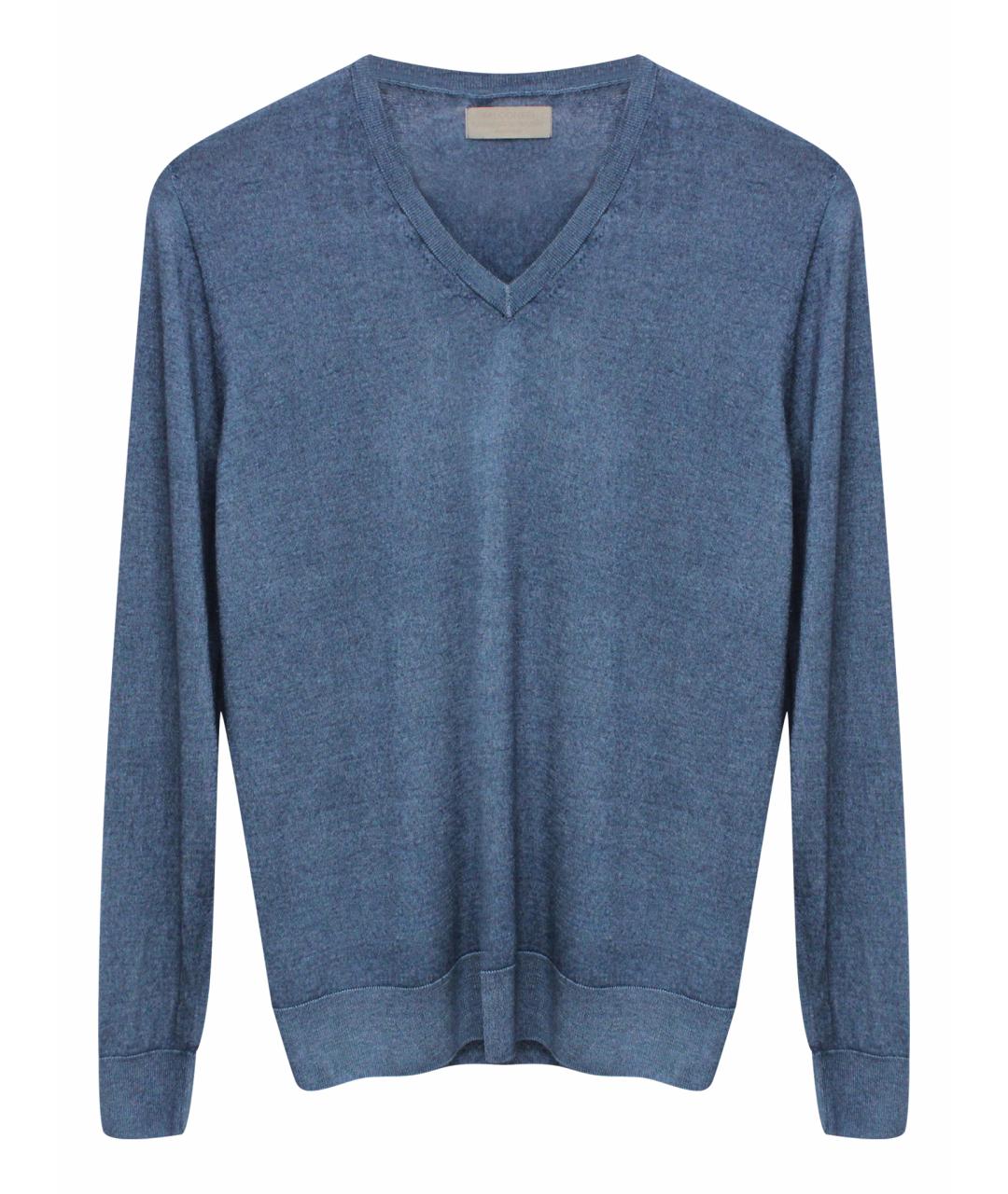 FALCONERI Синий кашемировый джемпер / свитер, фото 1