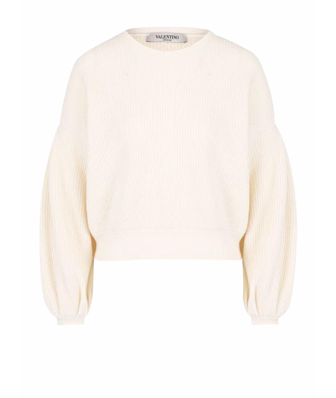 VALENTINO Бежевый кашемировый джемпер / свитер, фото 1