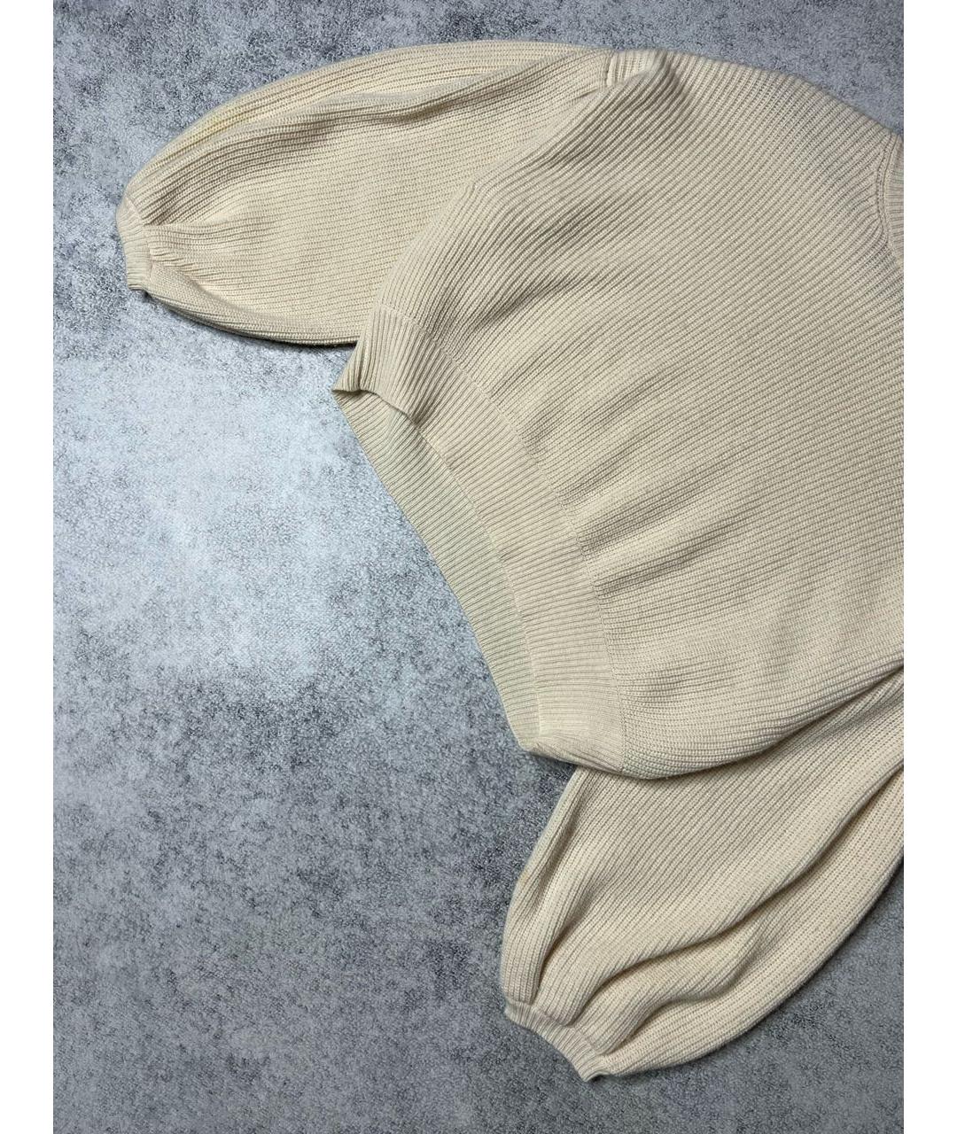 VALENTINO Бежевый кашемировый джемпер / свитер, фото 5