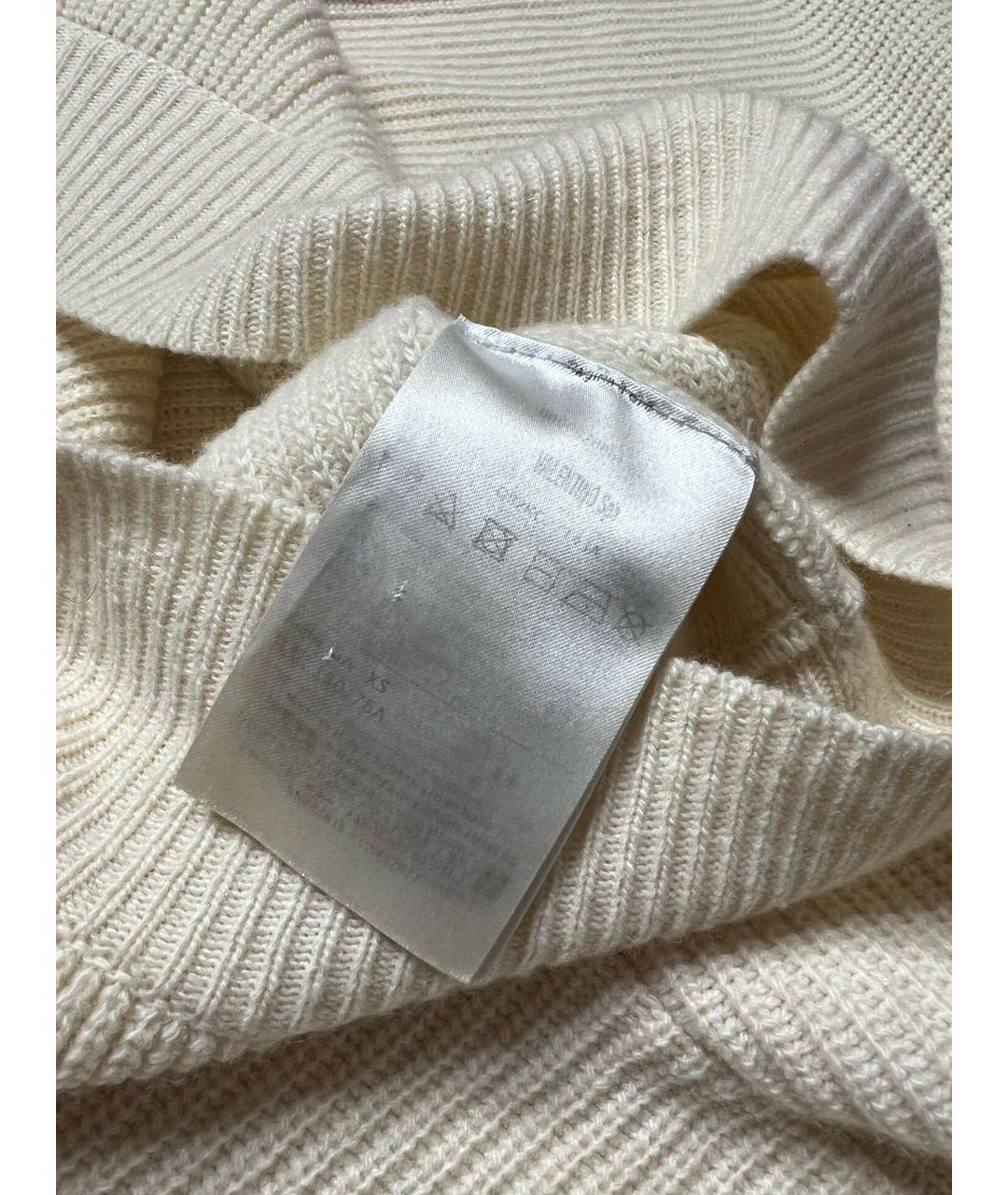 VALENTINO Бежевый кашемировый джемпер / свитер, фото 7