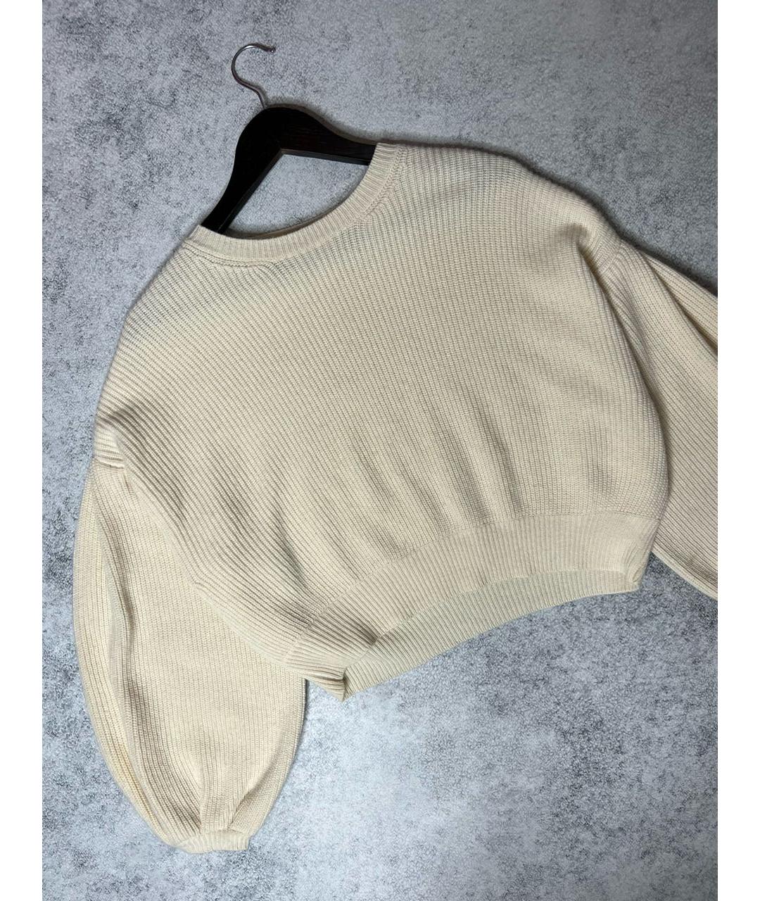 VALENTINO Бежевый кашемировый джемпер / свитер, фото 4