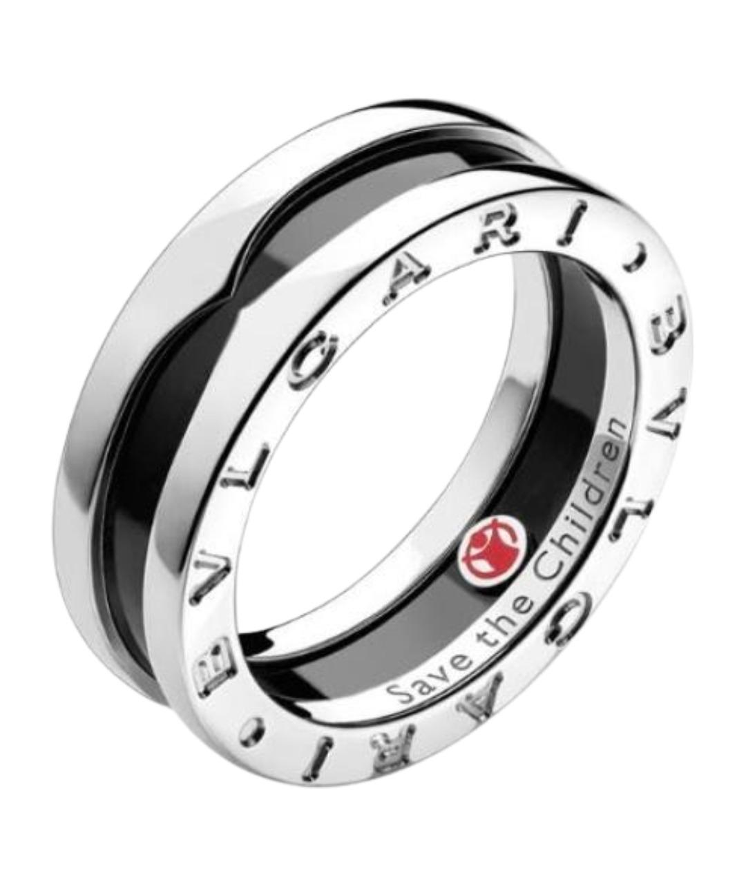 BVLGARI Черное серебряное кольцо, фото 1