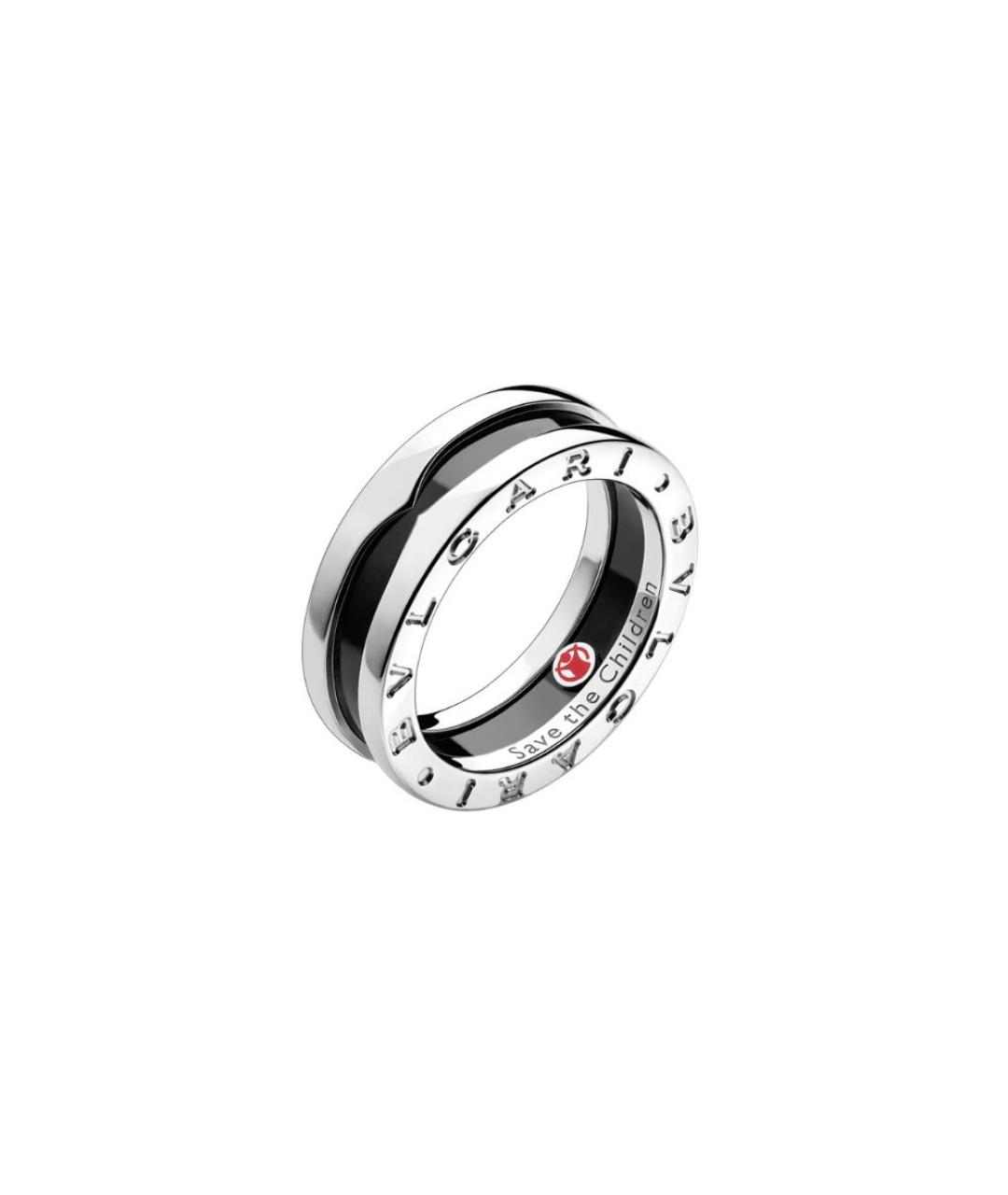 BVLGARI Черное серебряное кольцо, фото 6