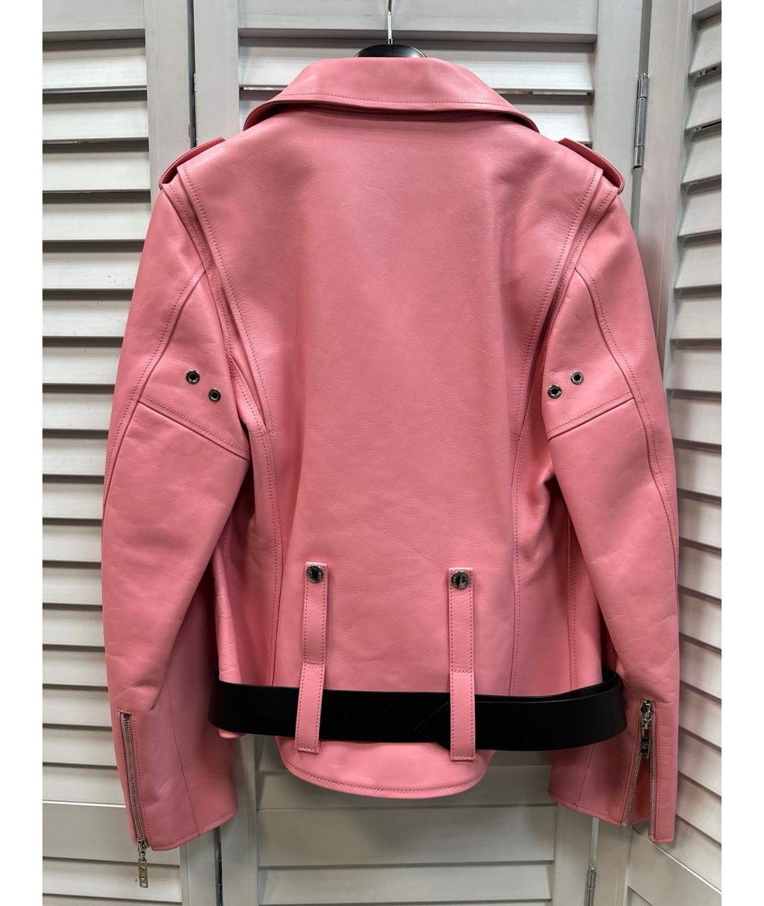 LOUIS VUITTON Розовая кожаная куртка, фото 3