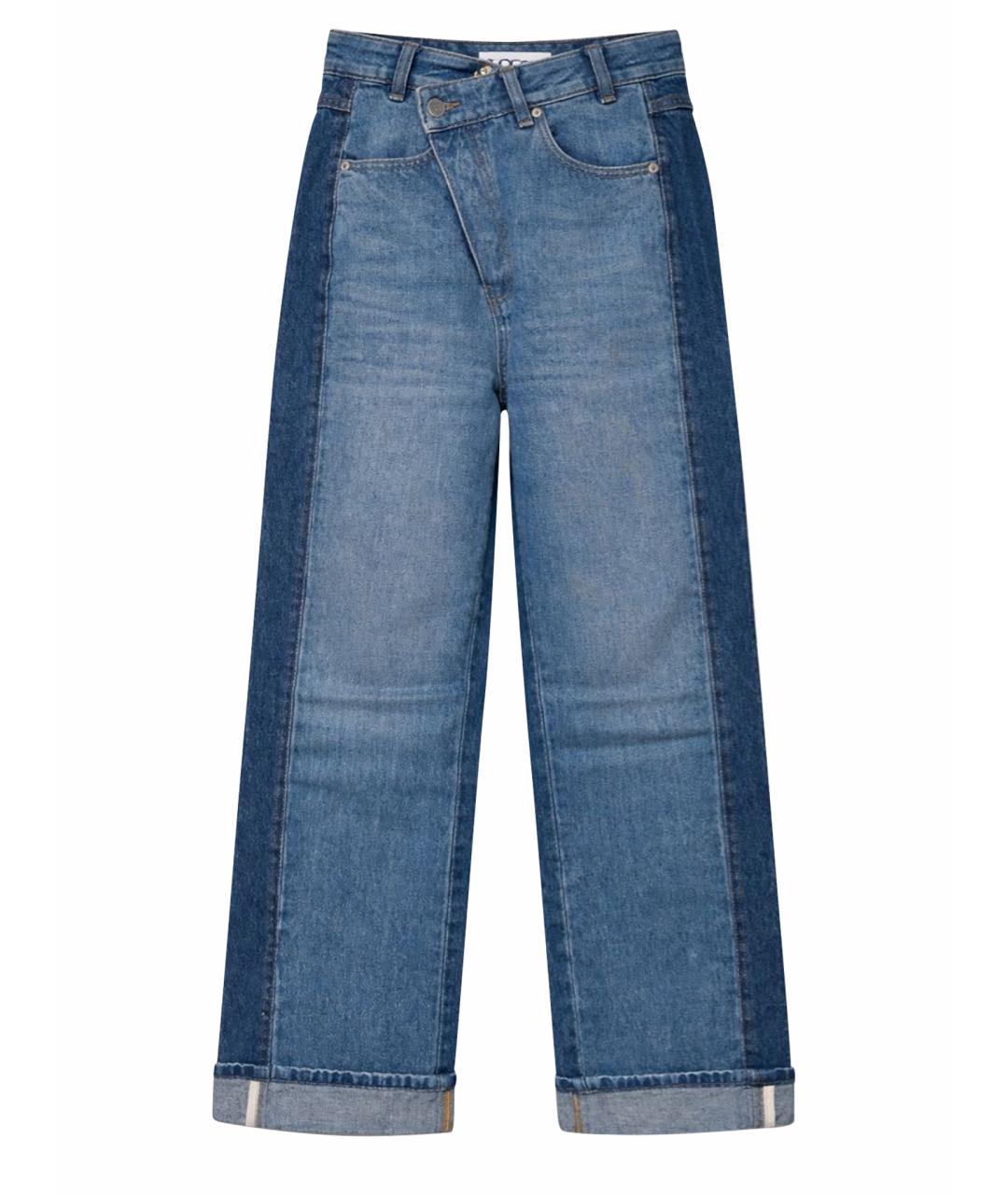 LOEWE Голубые хлопковые прямые джинсы, фото 1