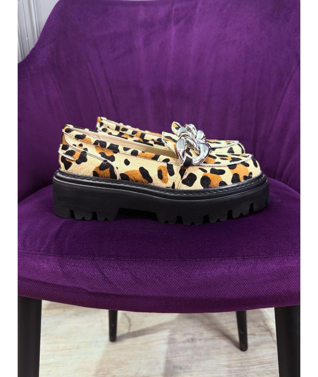 NO. 21 Мульти кожаные лоферы, фото 4