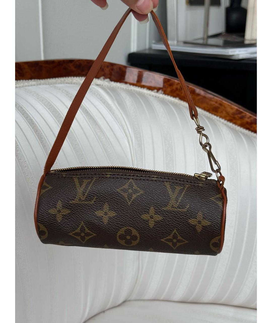 LOUIS VUITTON Коричневая сумка с короткими ручками, фото 3