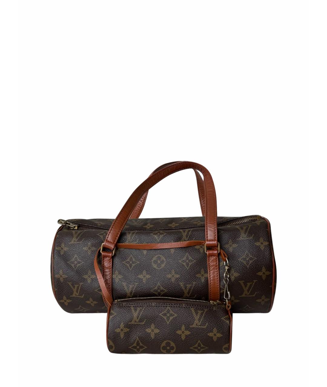 LOUIS VUITTON Коричневая сумка с короткими ручками, фото 1