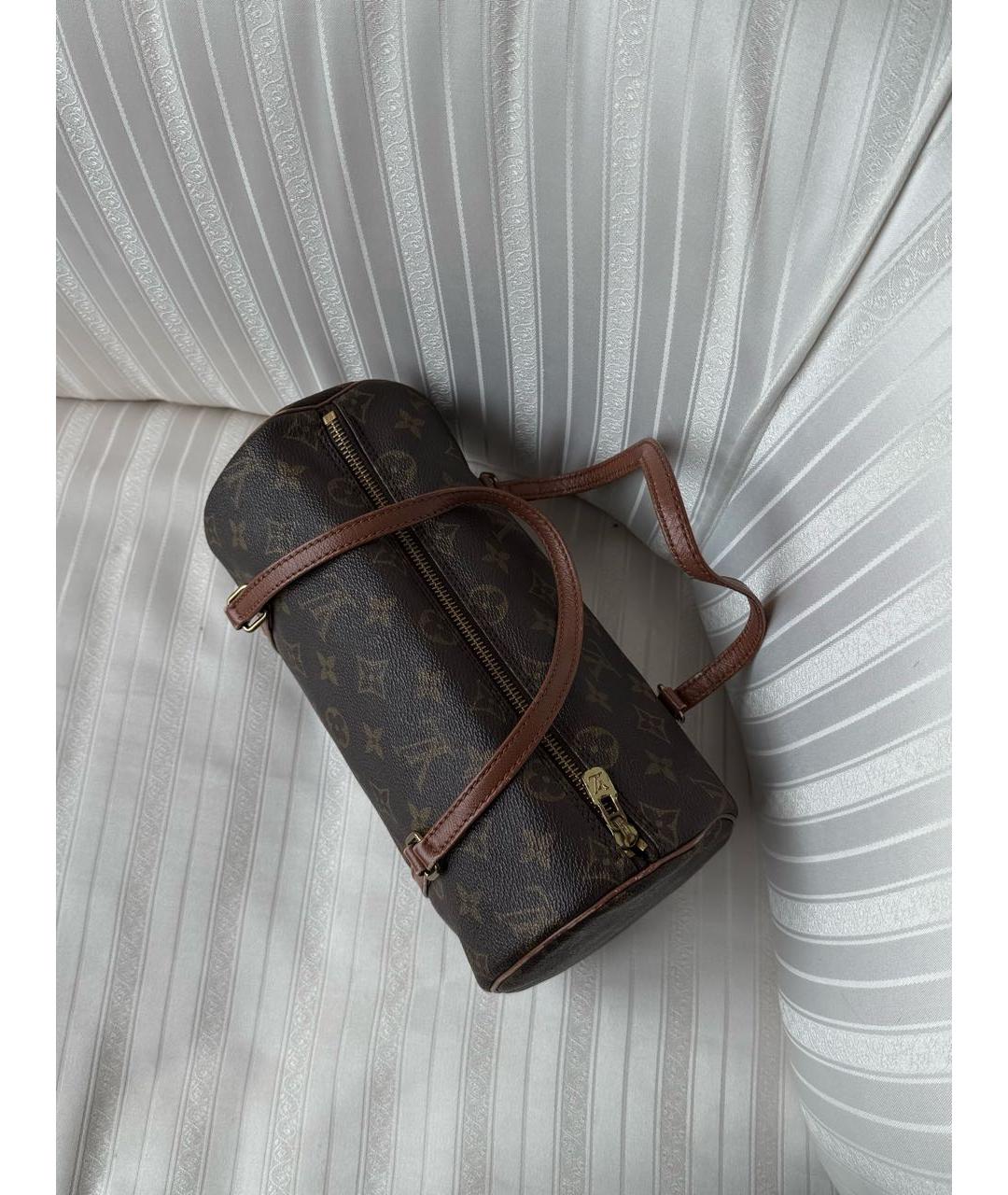 LOUIS VUITTON Коричневая сумка с короткими ручками, фото 2