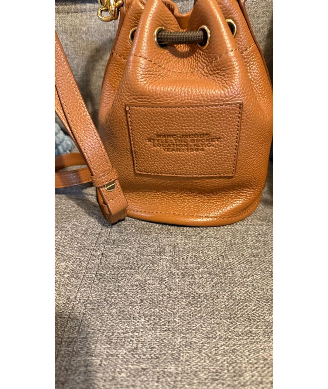 MARC JACOBS Коричневая кожаная сумка через плечо, фото 2