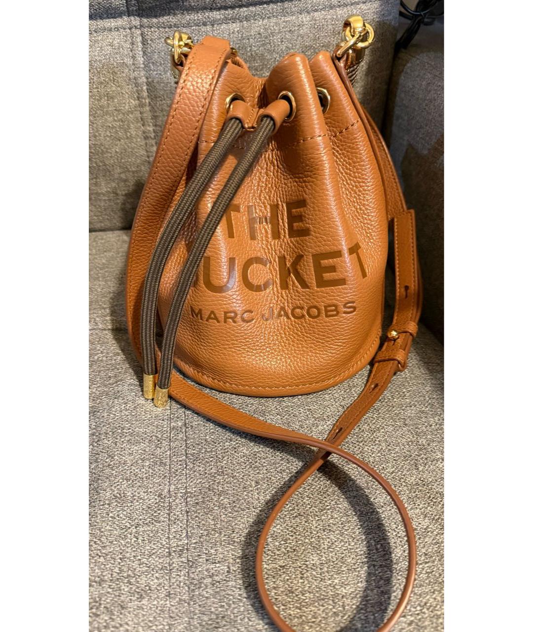 MARC JACOBS Коричневая кожаная сумка через плечо, фото 9