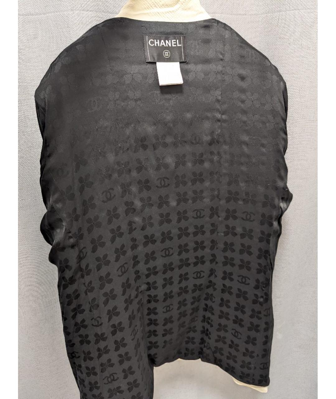 CHANEL Черный твидовый жакет/пиджак, фото 3