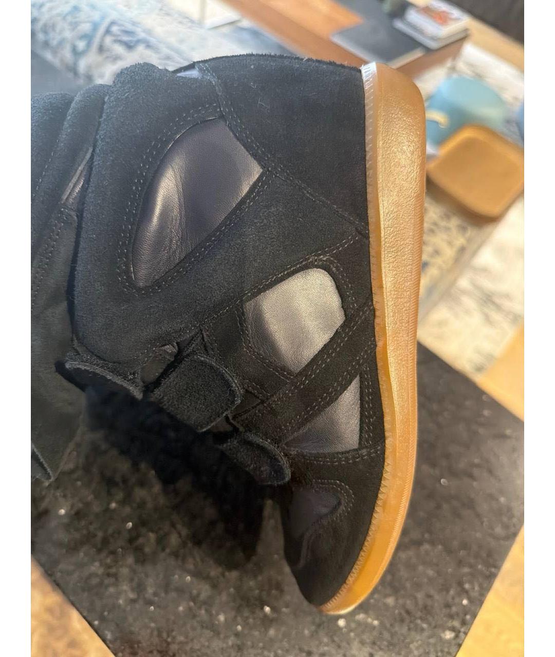 ISABEL MARANT Темно-синие замшевые кроссовки, фото 6