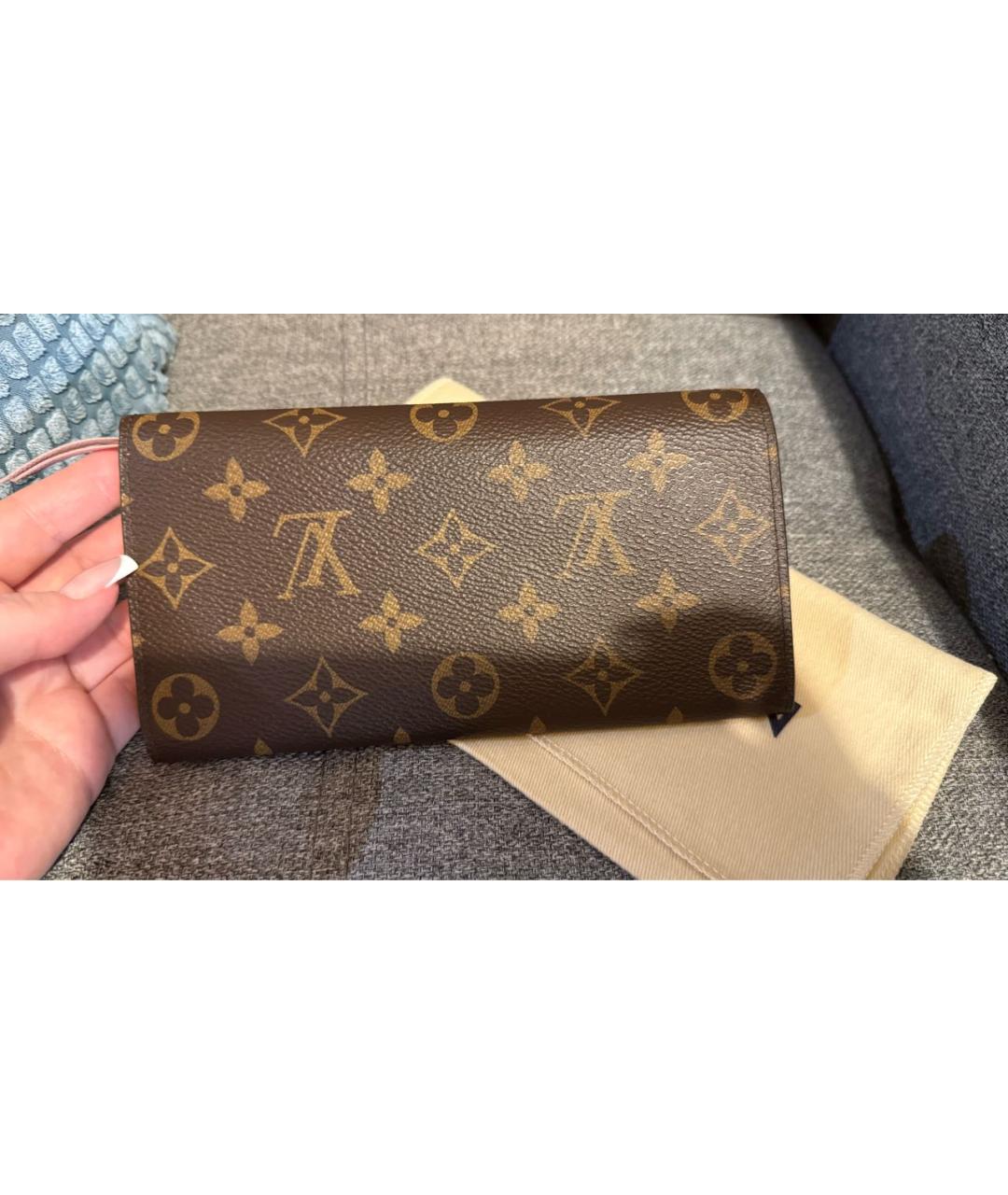 LOUIS VUITTON Коричневый кошелек, фото 2