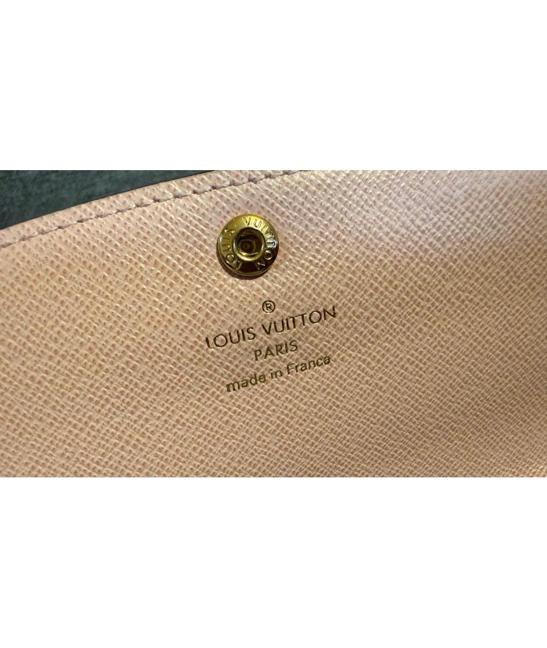 LOUIS VUITTON Коричневый кошелек, фото 5