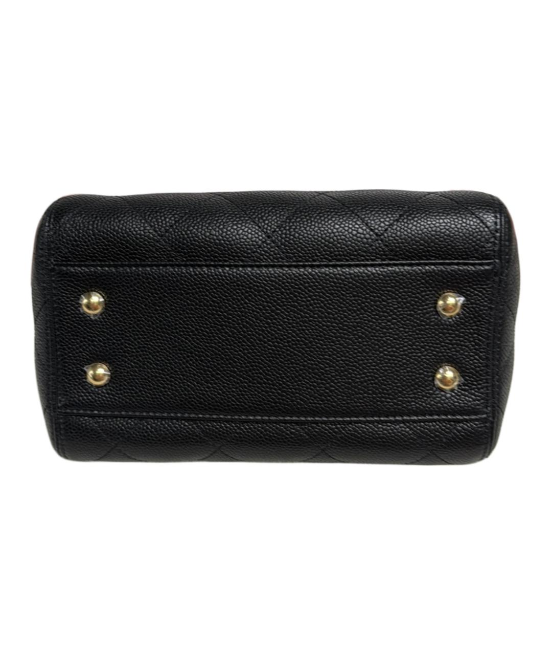 CHANEL Черная кожаная сумка через плечо, фото 4