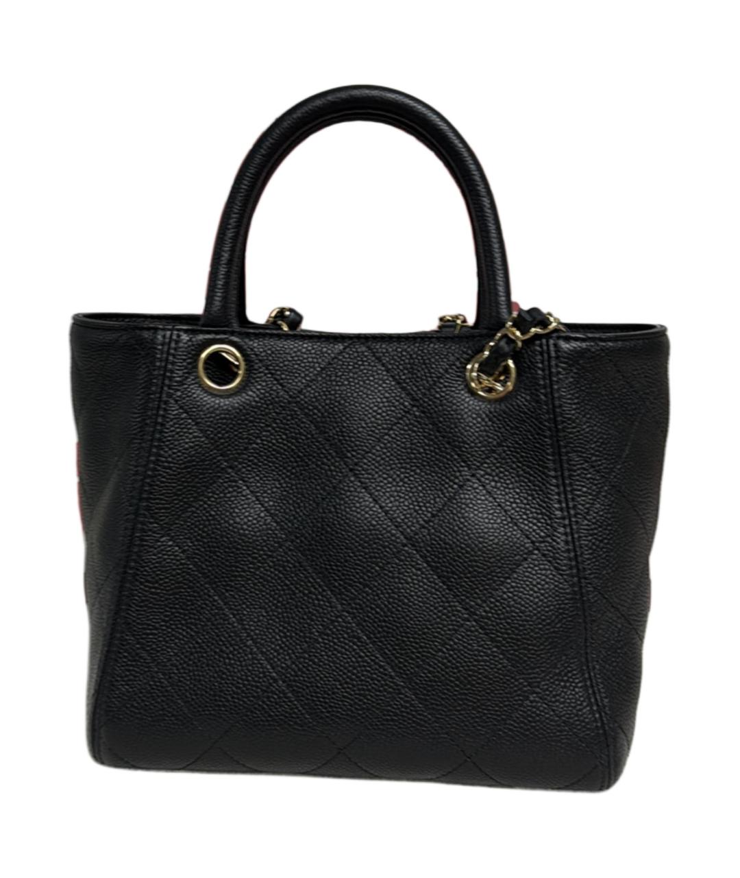 CHANEL Черная кожаная сумка через плечо, фото 3