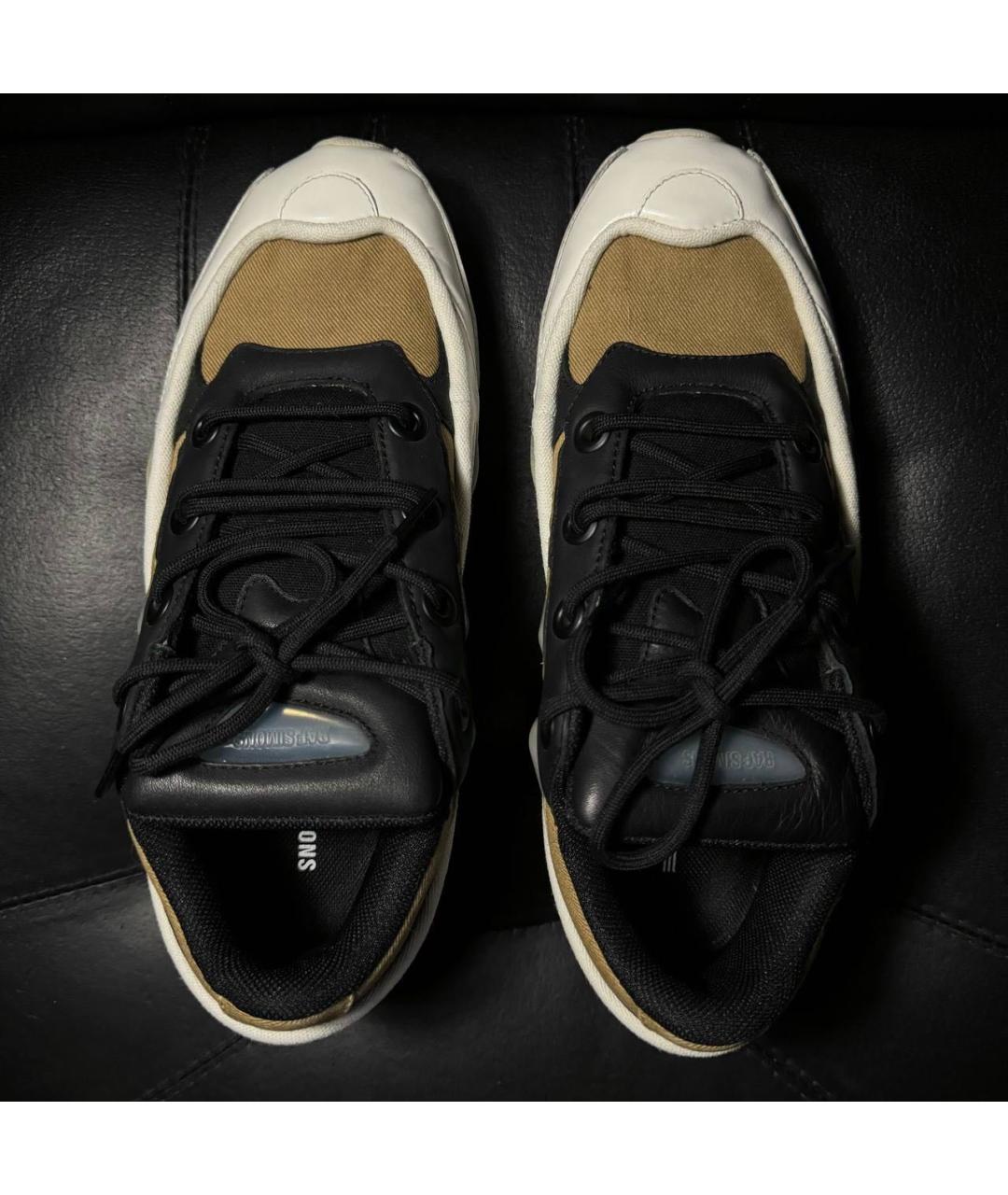 ADIDAS X RAF SIMONS Белые кожаные низкие кроссовки / кеды, фото 5