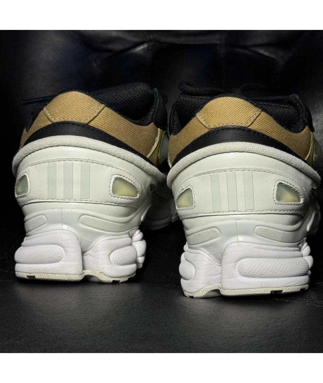 ADIDAS X RAF SIMONS Белые кожаные низкие кроссовки / кеды, фото 2