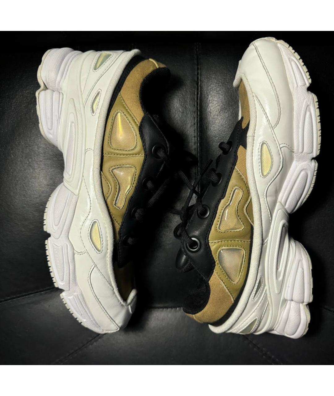 ADIDAS X RAF SIMONS Белые кожаные низкие кроссовки / кеды, фото 3