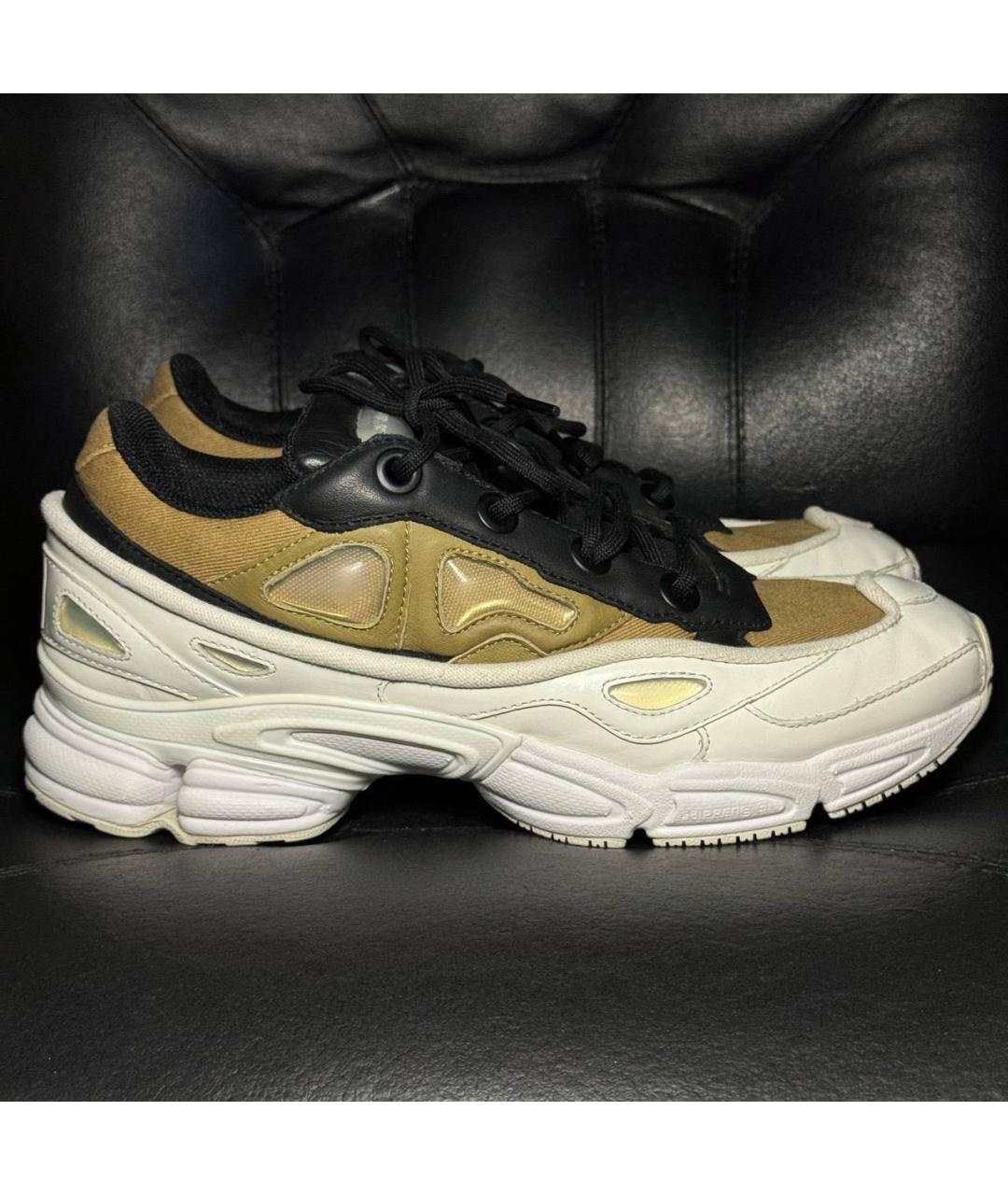 ADIDAS X RAF SIMONS Белые кожаные низкие кроссовки / кеды, фото 8