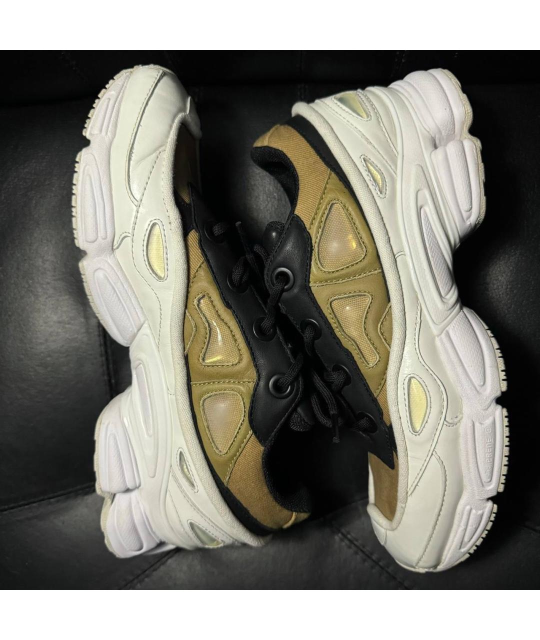 ADIDAS X RAF SIMONS Белые кожаные низкие кроссовки / кеды, фото 6