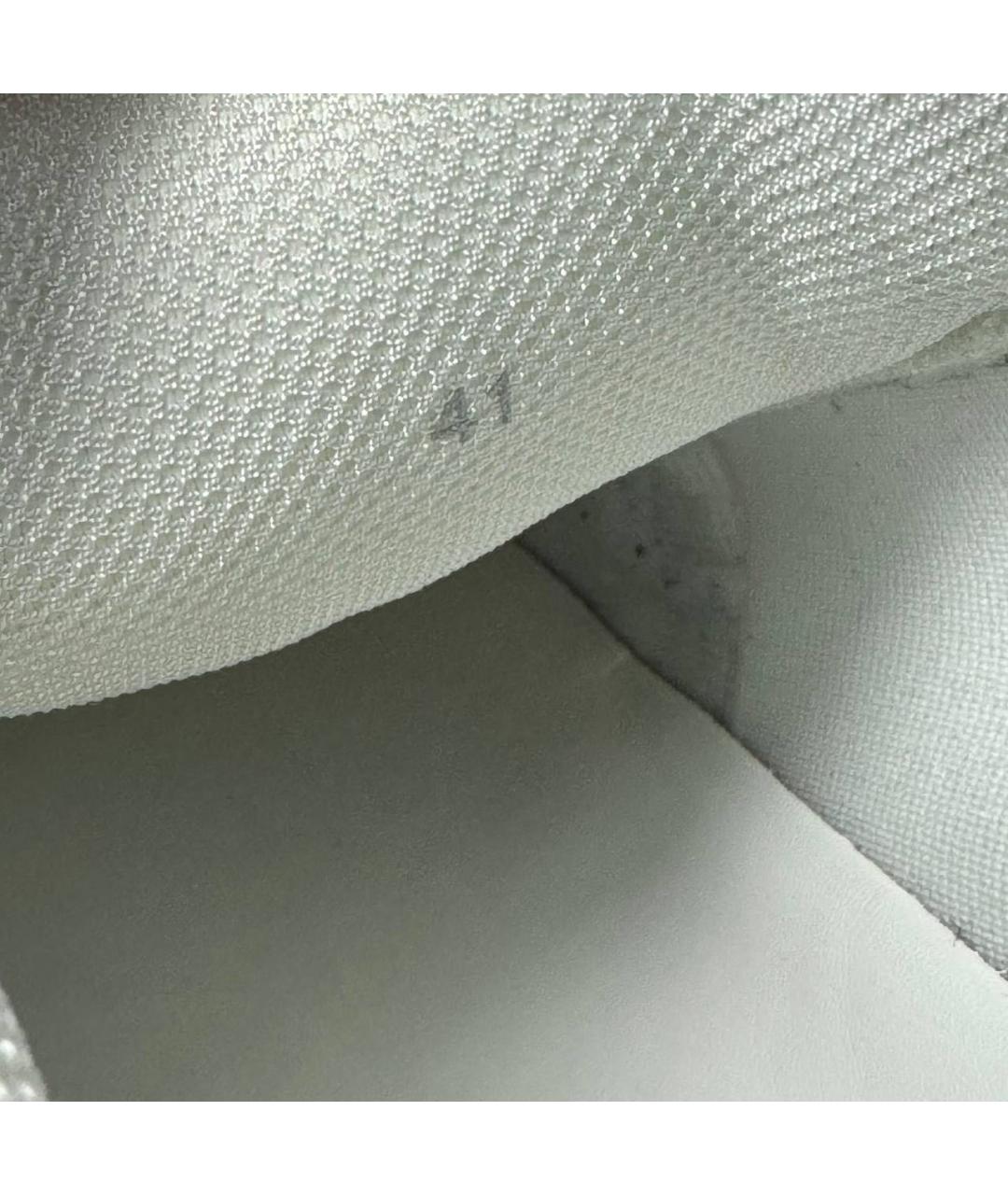 RAF SIMONS Белые текстильные низкие кроссовки / кеды, фото 5