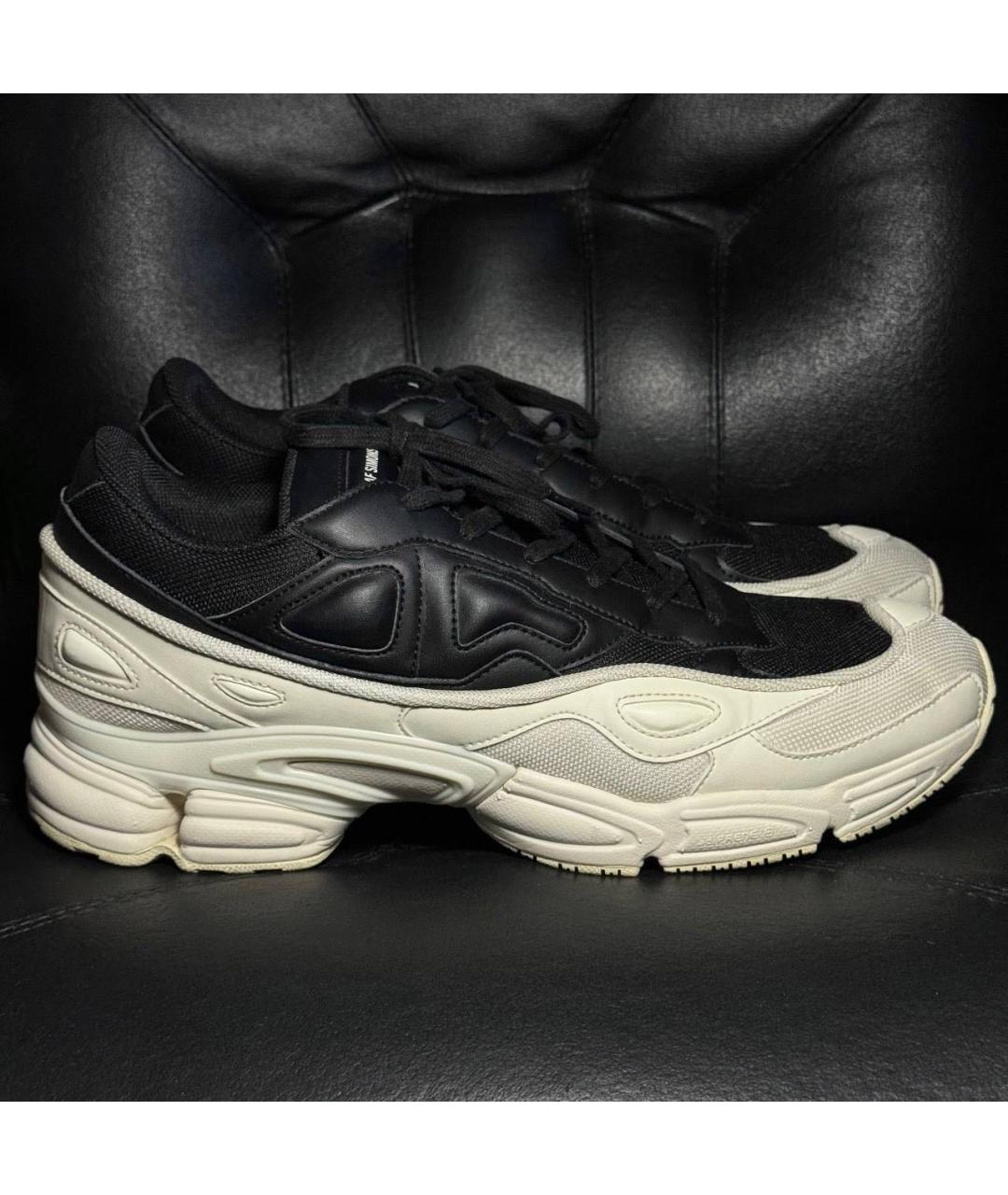 ADIDAS X RAF SIMONS Белые текстильные низкие кроссовки / кеды, фото 9