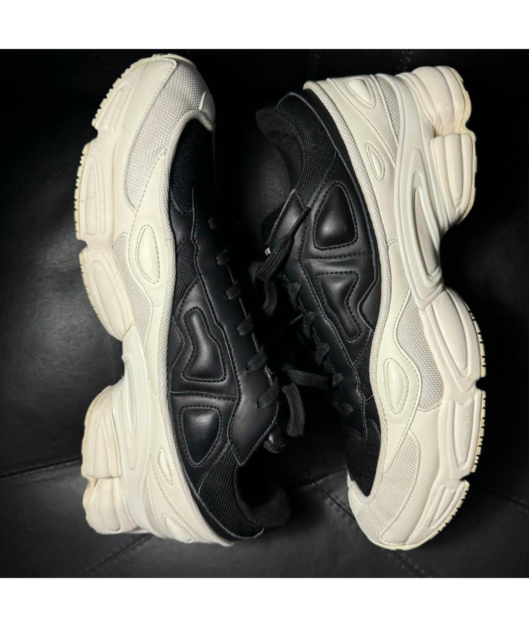 ADIDAS X RAF SIMONS Белые текстильные низкие кроссовки / кеды, фото 4