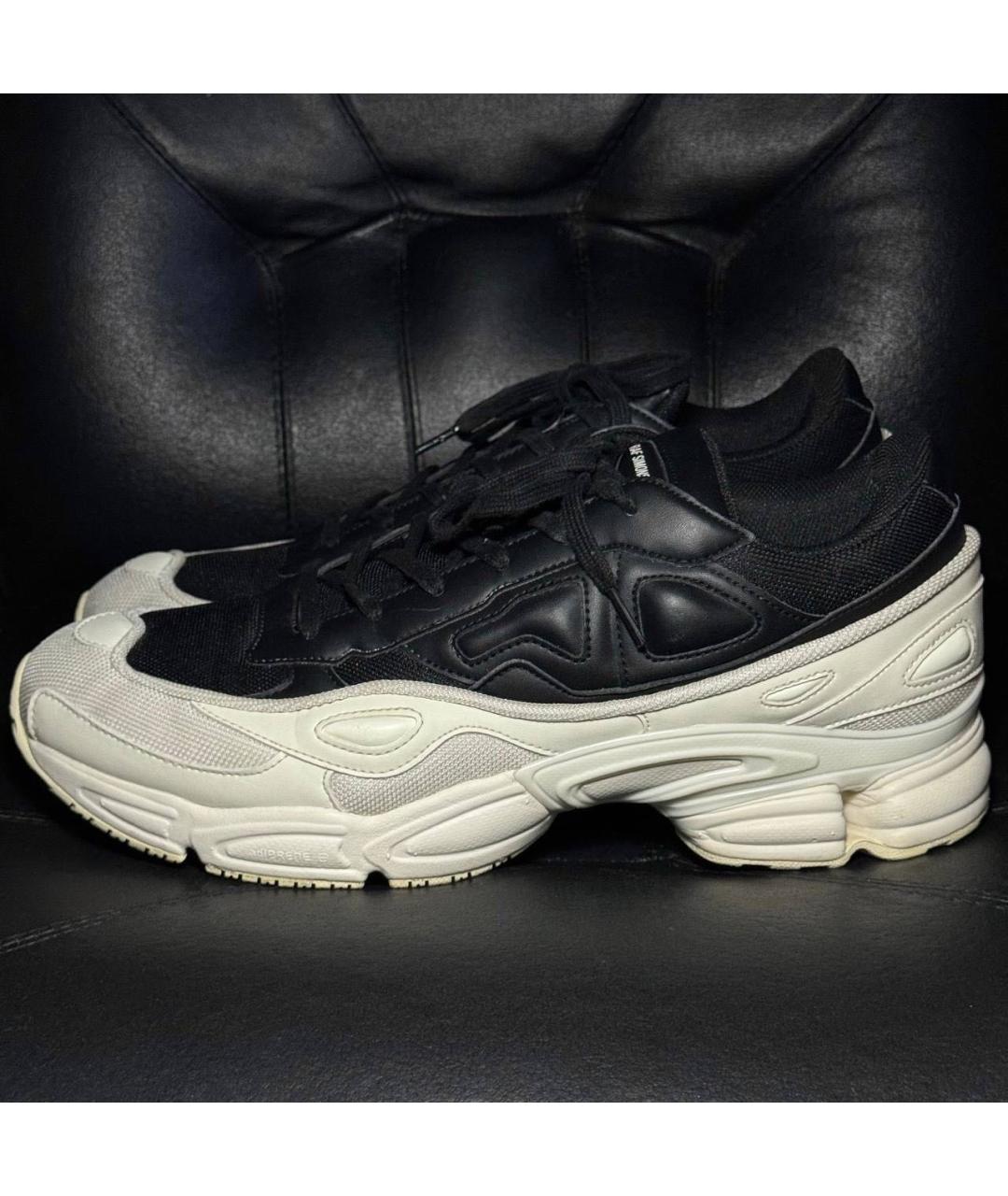 ADIDAS X RAF SIMONS Белые текстильные низкие кроссовки / кеды, фото 8