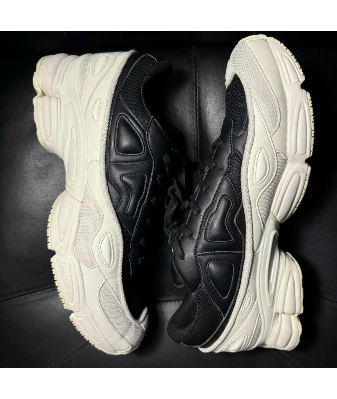 ADIDAS X RAF SIMONS Белые текстильные низкие кроссовки / кеды, фото 2