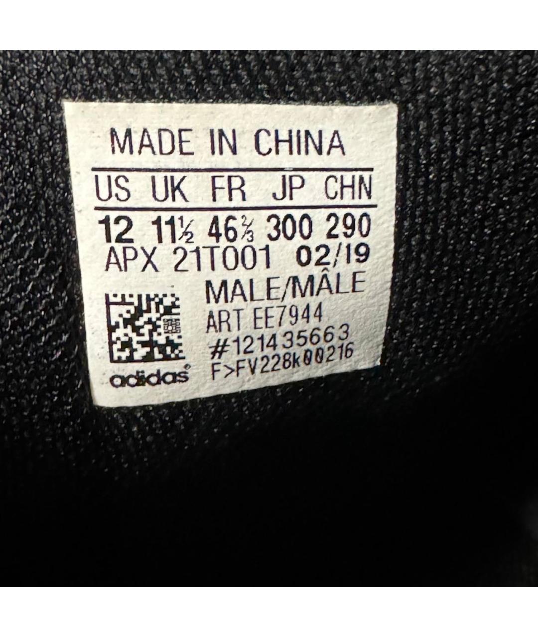 ADIDAS X RAF SIMONS Черные текстильные низкие кроссовки / кеды, фото 6