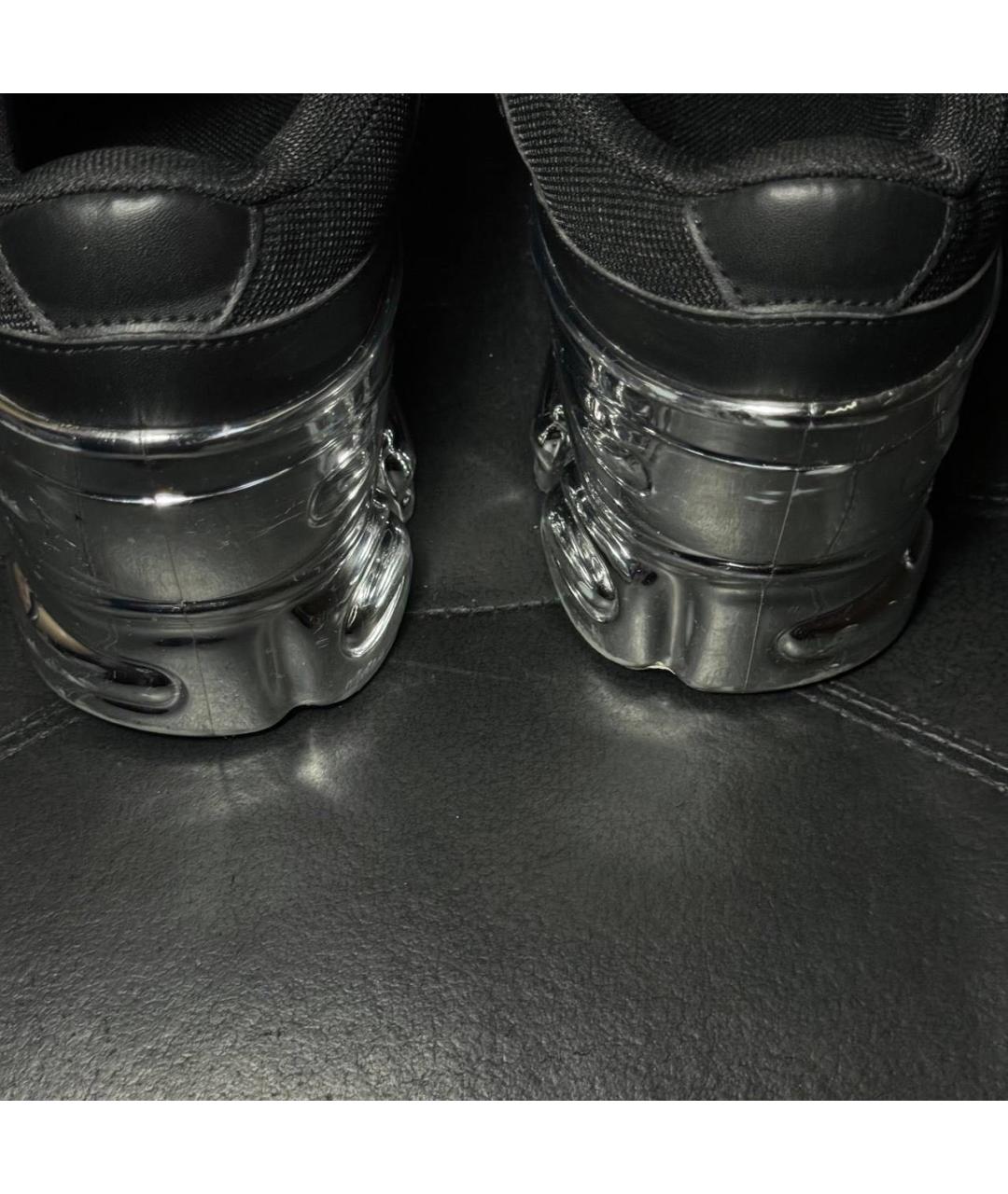 ADIDAS X RAF SIMONS Черные текстильные низкие кроссовки / кеды, фото 2