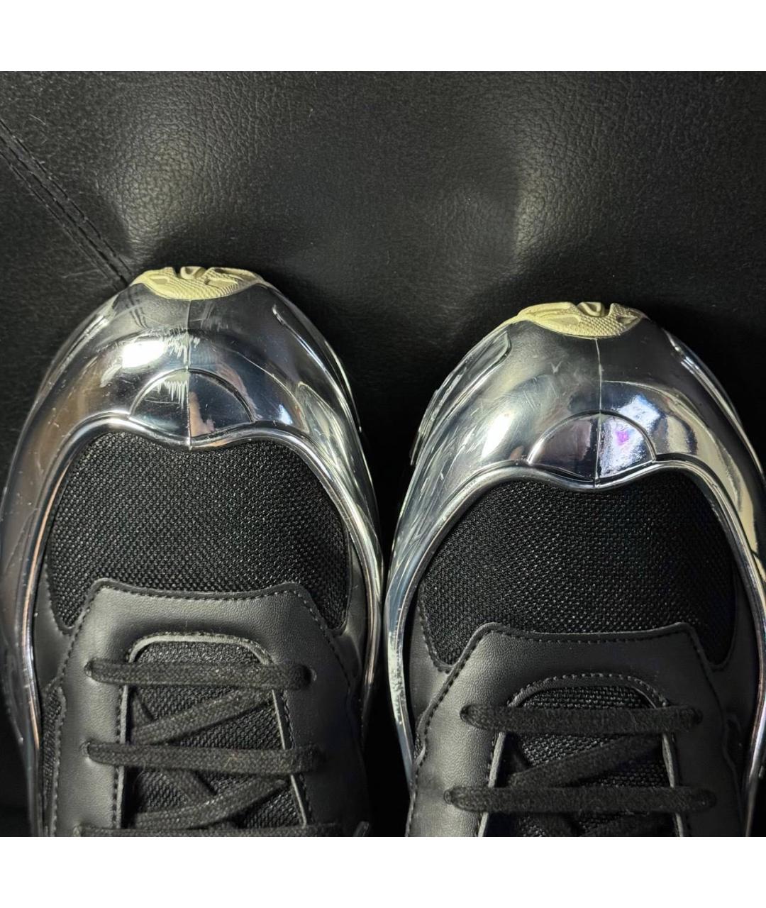 ADIDAS X RAF SIMONS Черные текстильные низкие кроссовки / кеды, фото 7