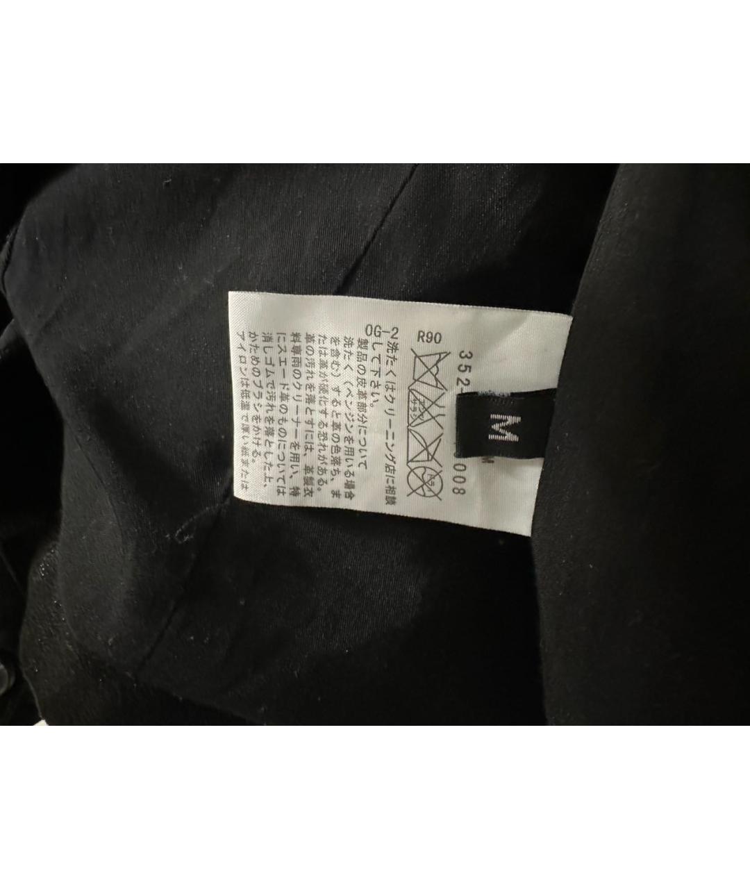 ANN DEMEULEMEESTER Черная кожаная куртка, фото 6